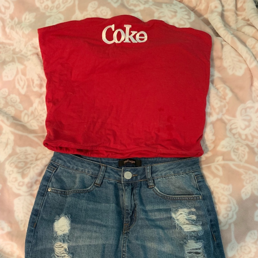 Coke crop top